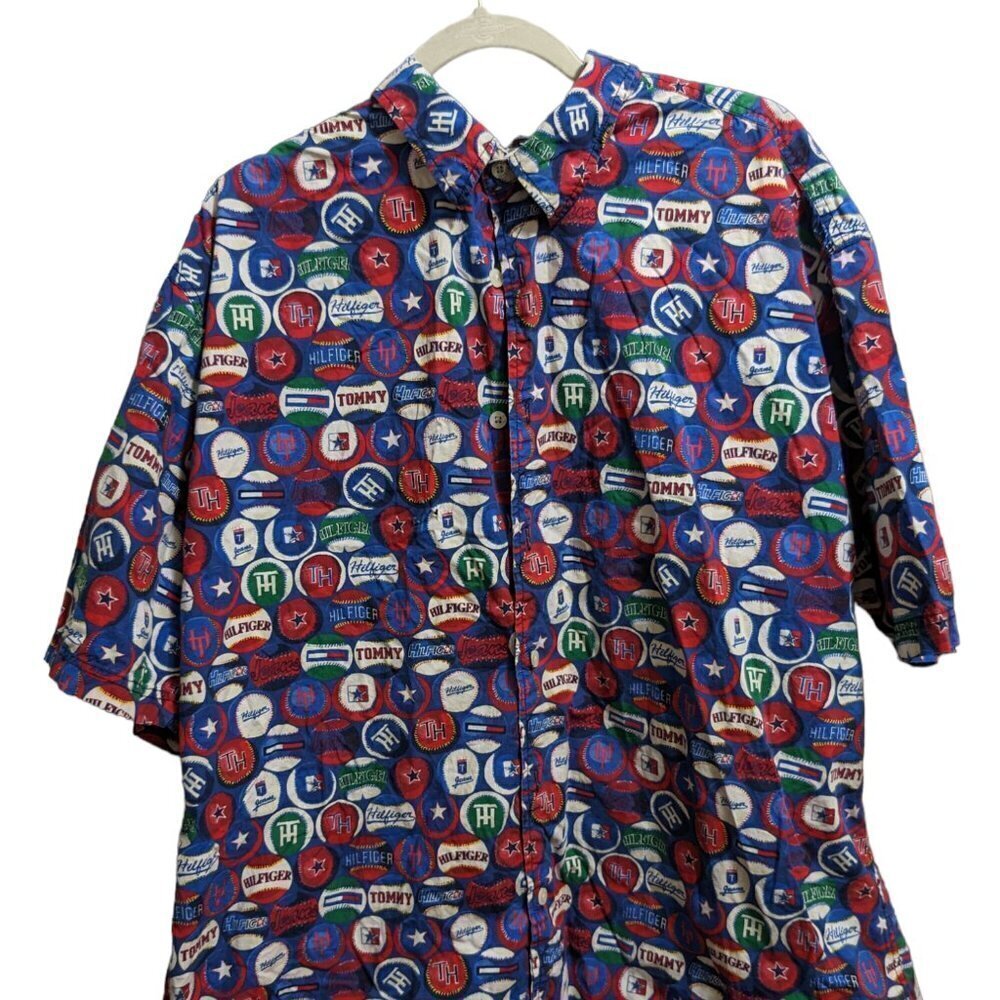 Tommy Hilfiger Vintage Buttondown Mens Shirt XXL